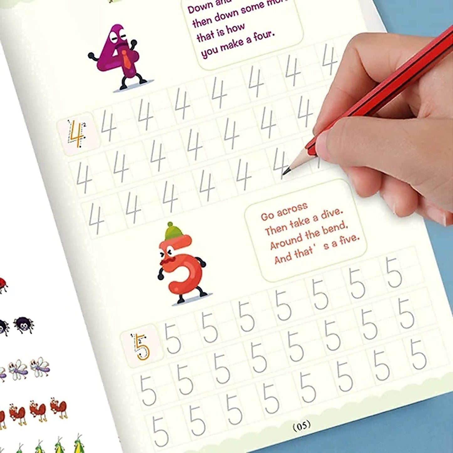 ✨ Magic Reusable Writing Book (4 Book + 10 Refill)