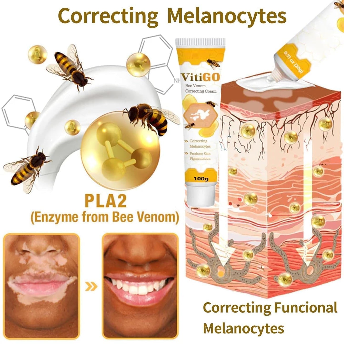 🐝 Bee Venom Correcting Cream(Pack of 2)