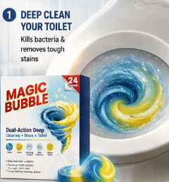 Magic Bubble Dual-Action Toilet & Drain Cleaning Tablets (24 Tablets)