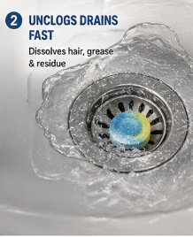Magic Bubble Dual-Action Toilet & Drain Cleaning Tablets (24 Tablets)