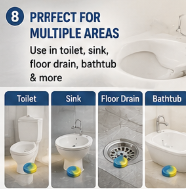 Magic Bubble Dual-Action Toilet & Drain Cleaning Tablets (24 Tablets)